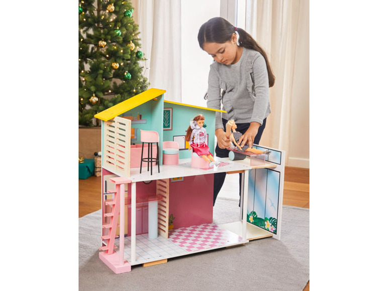 Pełny ekran: PLAYTIVE® Drewniany domek dla lalek Fashion Doll - zdjęcie 3
