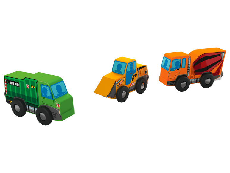 Pełny ekran: Playtive Zestaw 3 drewnianych pojazdów - zdjęcie 7