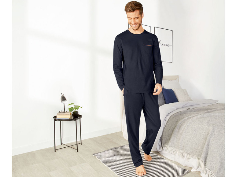 Pełny ekran: LIVERGY® Piżama męska (koszulka + spodnie) z bawełny, 1 komplet - zdjęcie 60