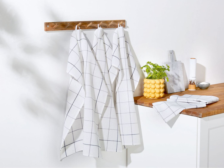 Pełny ekran: meradiso Ręczniki kuchenne z lnem 50 x 70 cm, 5 sztuk - zdjęcie 5