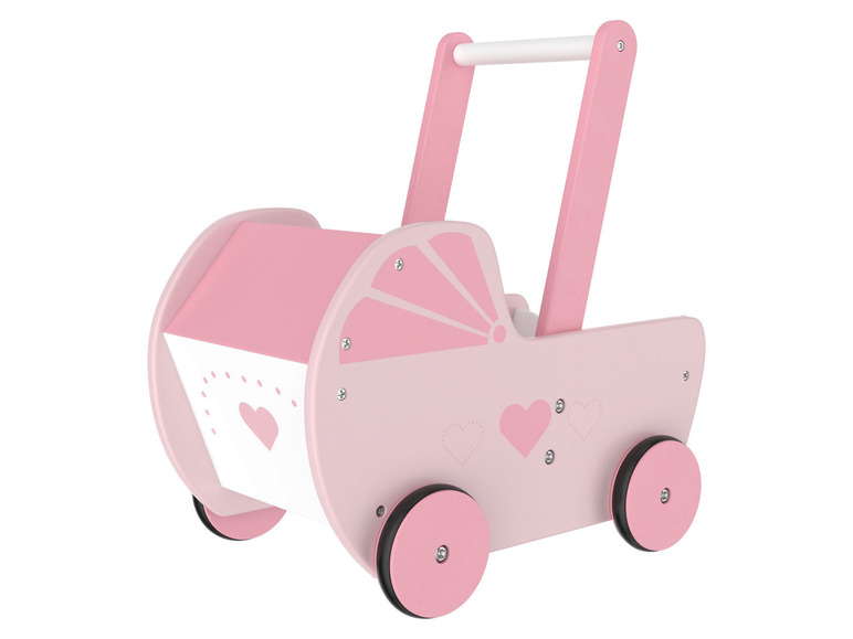 Pełny ekran: PLAYTIVE® Drewniana kołyska lub wózek dla lalek - zdjęcie 3