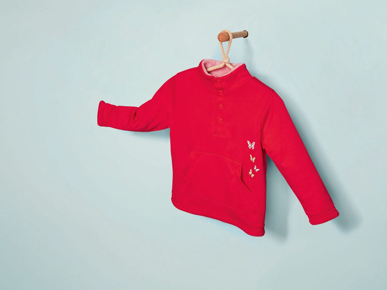 Pełny ekran: lupilu® Sweter dwustronny dziewczęcy ze stójką, 1 sztuka - zdjęcie 4