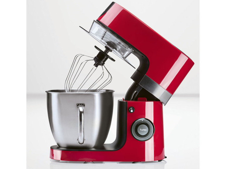 Pełny ekran: Silvercrest Kitchen Tools Profesjonalny robot planetarny 1300 W z blenderem, czerwony - zdjęcie 13