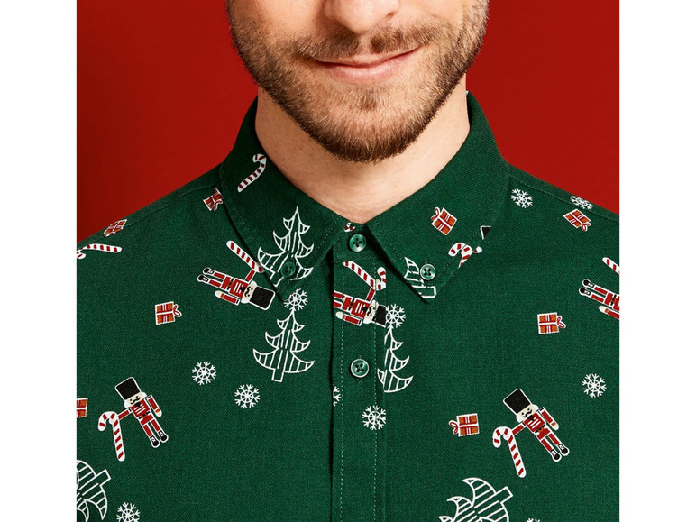 Pełny ekran: LIVERGY® Koszula świąteczna męska - zdjęcie 11