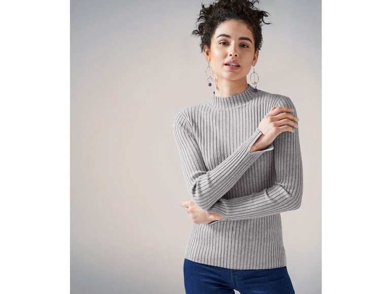 Pełny ekran: esmara® Sweter damski z wiskozą, 1 sztuka - zdjęcie 3
