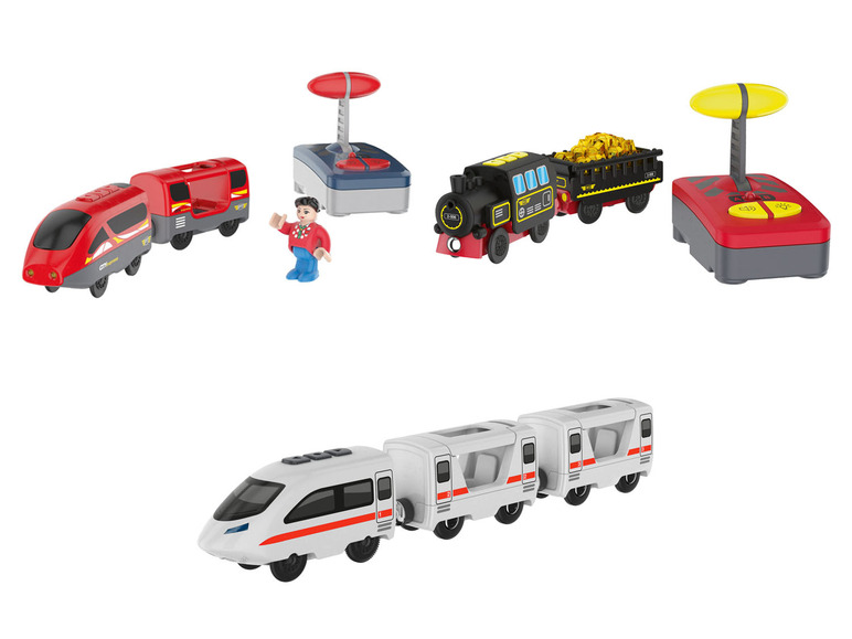 Pełny ekran: Playtive Pociąg lub lokomotywa zdalnie sterowana lub akumulatorowy pociąg, 1 zestaw - zdjęcie 1