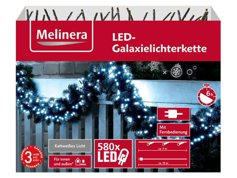 Pełny ekran: Melinera Girlanda świetlna 580 diod LED, 1 sztuka - zdjęcie 7