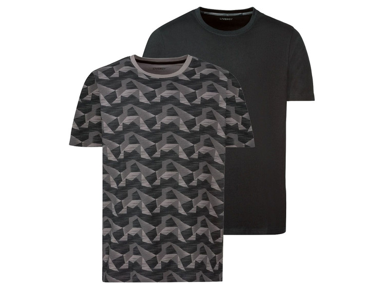 Pełny ekran: LIVERGY® T-shirt męski z bawełny, 2 sztuki - zdjęcie 2