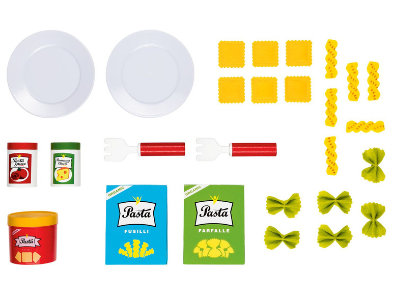 Pełny ekran: Playtive Zabawkowy zestaw jedzenia - makaron, 27 elementów - zdjęcie 4