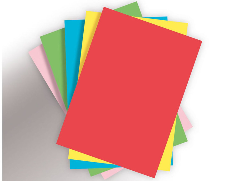 Pełny ekran: UNITED OFFICE® Papier kolorowy DIN A4, różne kolory, 200 kartek - zdjęcie 2