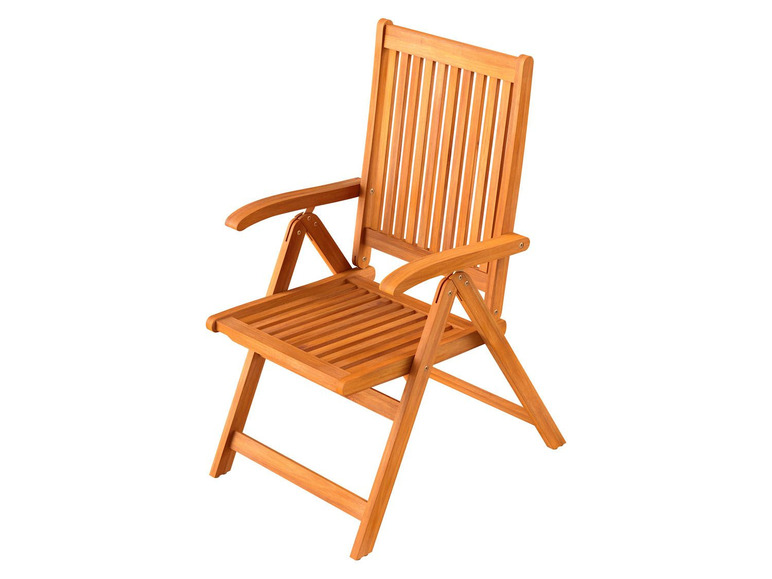 Pełny ekran: florabest Krzesło ogrodowe składane z podłokietnikami z drewna akcjowego - zdjęcie 6
