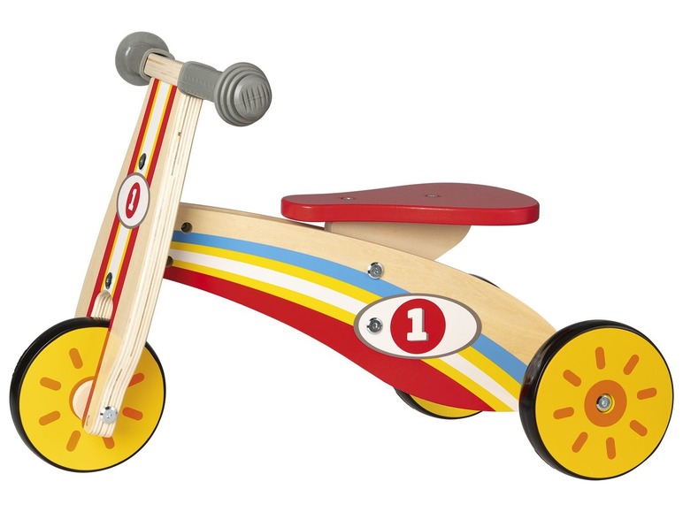 Pełny ekran: Playtive JUNIOR Drewniany rowerek biegowy lub koń na biegunach lub pchacz - zdjęcie 3