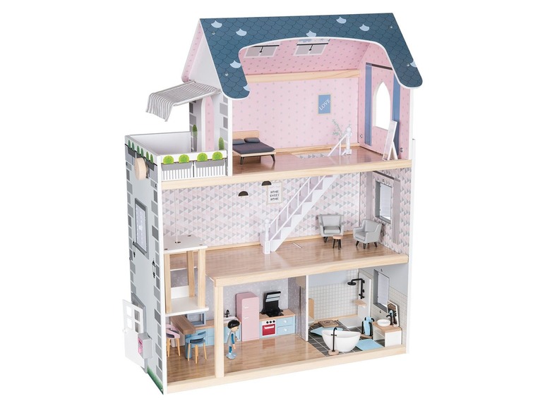 Pełny ekran: Playtive JUNIOR Domek dla lalek XXL z akcesoriami - zdjęcie 3