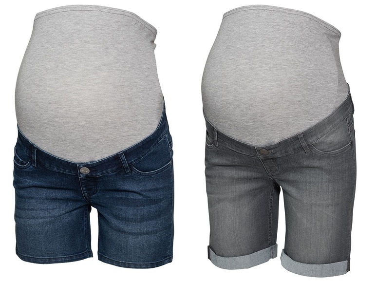 Pełny ekran: esmara Szorty jeansowe ciążowe - zdjęcie 1