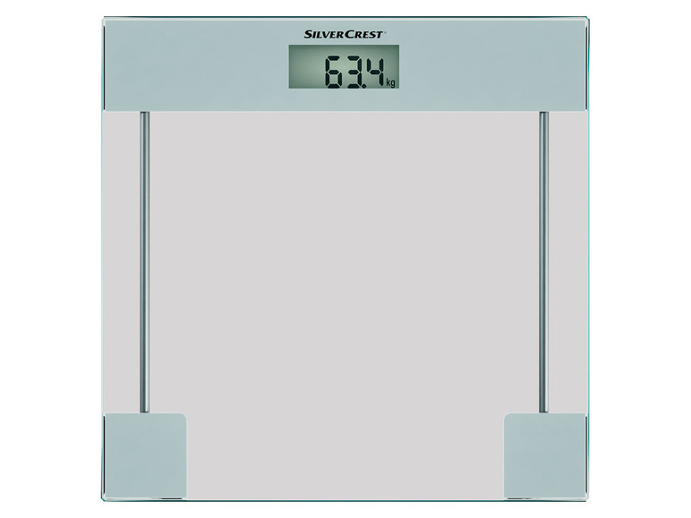 Pełny ekran: Silvercrest Personal Care Szklana waga łazienkowa z wyświetlaczem LCD, SPWE180 A1 - zdjęcie 4