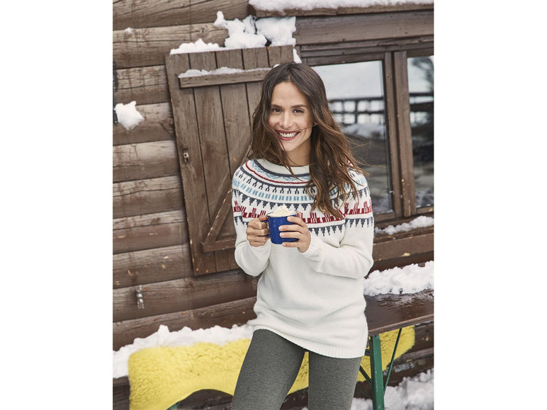 Pełny ekran: esmara® Sweter damski z motywem norweskim - zdjęcie 12