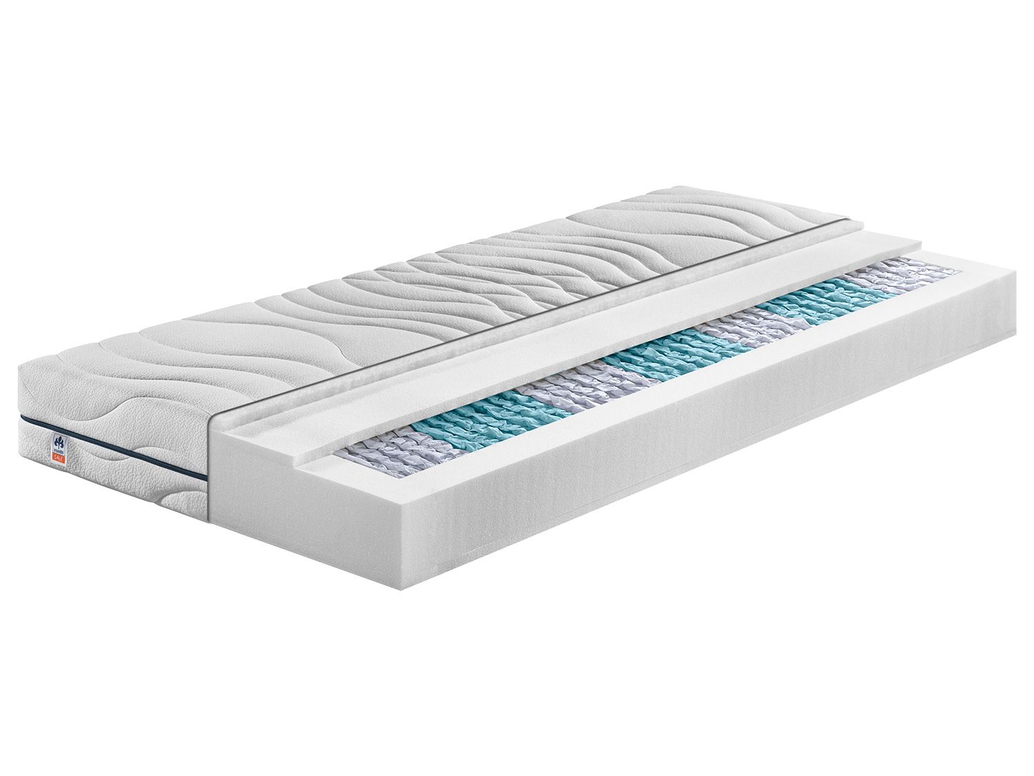 irisette® 7-strefowy materac sprężynowy kieszeniowy »Sylt« (H4, 90 x 200 cm)