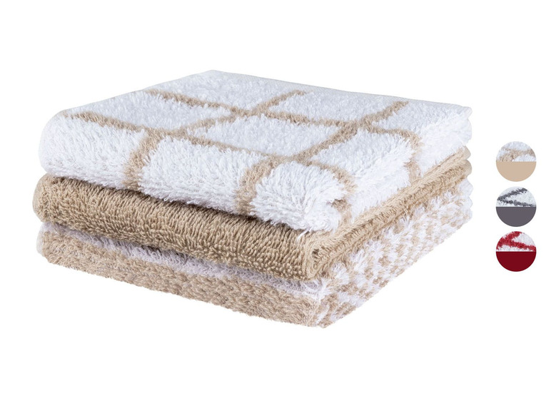 Pełny ekran: LIVARNO® Ręcznik kuchenny 32 x 32 cm, 3 sztuki - zdjęcie 1