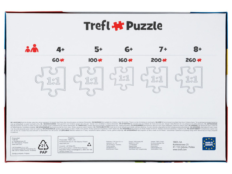 Pełny ekran: Trefl Puzzle 9 w 1, 1 zestaw - zdjęcie 7