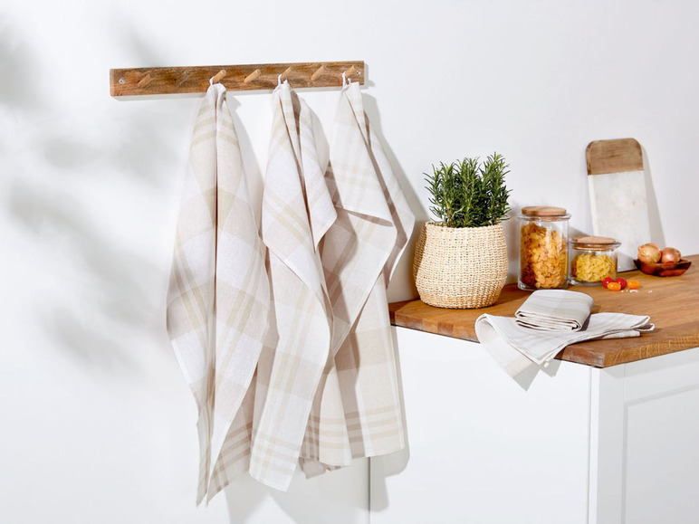 Pełny ekran: meradiso Ręczniki kuchenne z lnem 50 x 70 cm, 5 sztuk - zdjęcie 9