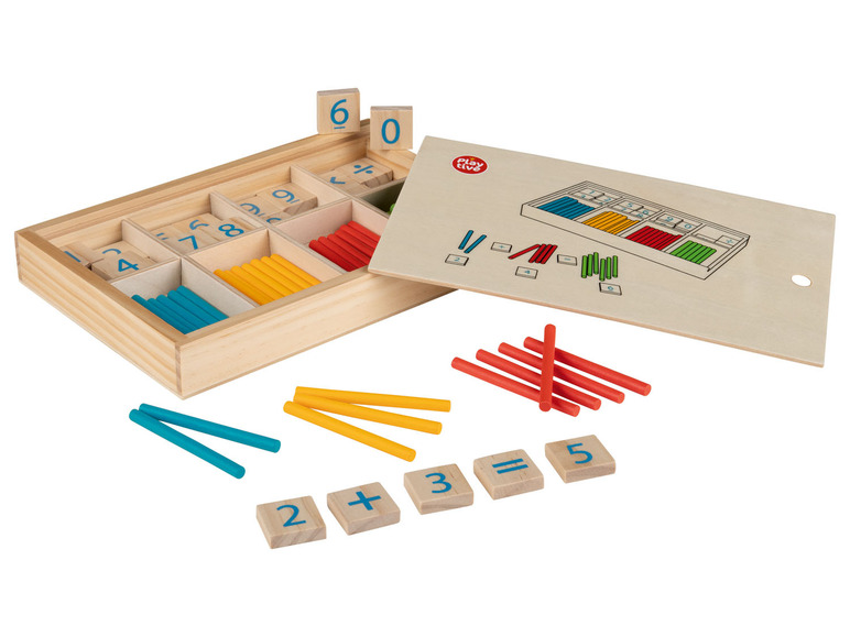 Pełny ekran: PLAYTIVE® Drewniana zabawka edukacyjno-poznawcza Montessori, 1 zestaw - zdjęcie 2
