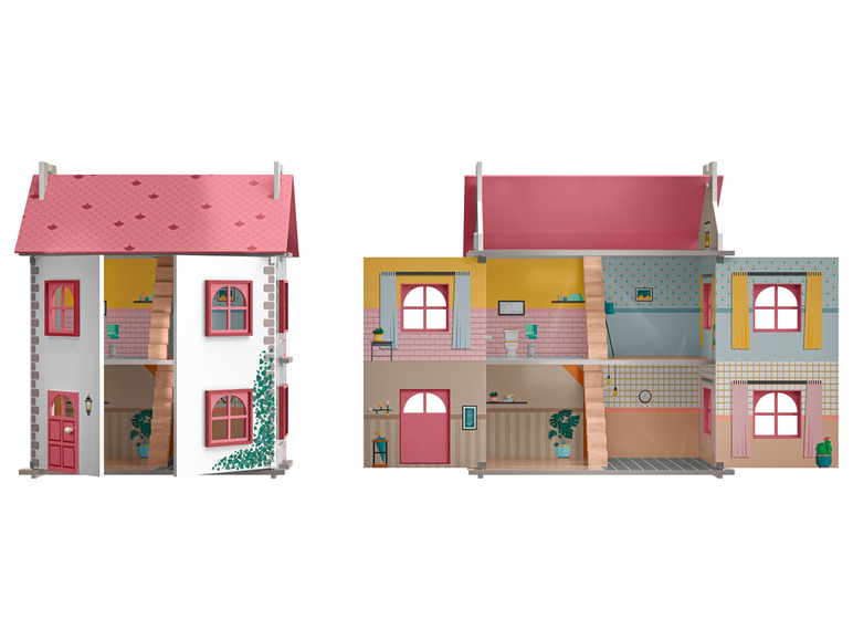 Pełny ekran: Playtive Drewniany domek dla lalek, 1 sztuka - zdjęcie 22