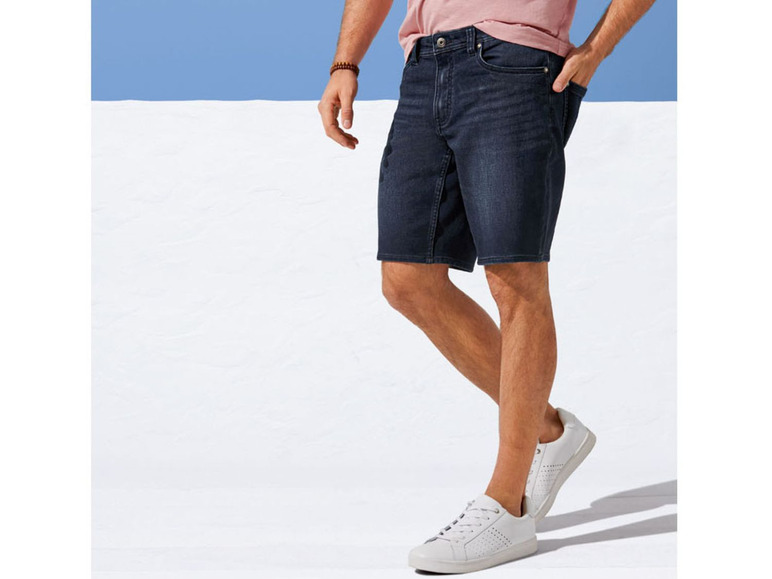 Pełny ekran: LIVERGY® Bermudy jeansowe męskie z bawełną, 1 para - zdjęcie 4