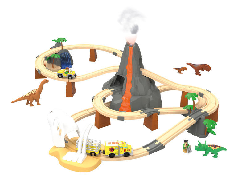 Pełny ekran: Playtive Drewniana kolejka - kraina dinozaurów - zdjęcie 4