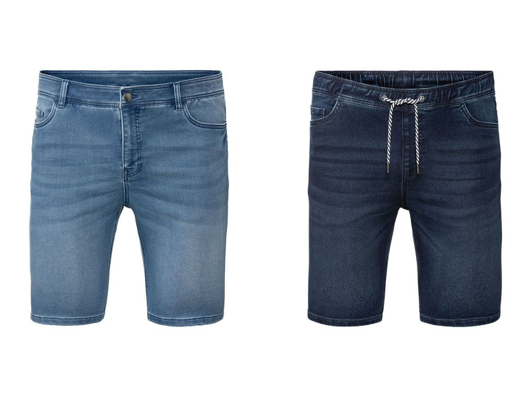 Pełny ekran: LIVERGY® Bermudy męskie dresowe w stylu jeansowym XXL, 1 para - zdjęcie 1