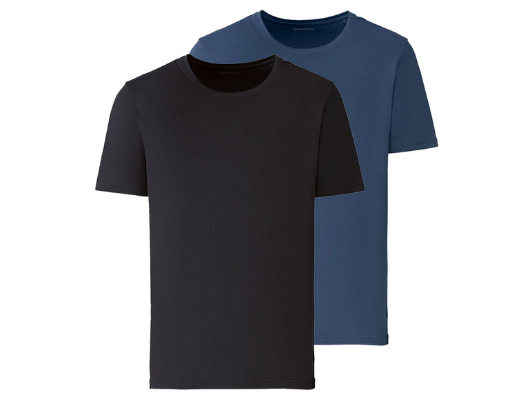 Pełny ekran: LIVERGY® T-shirt męski z bawełną, 2 sztuki - zdjęcie 8