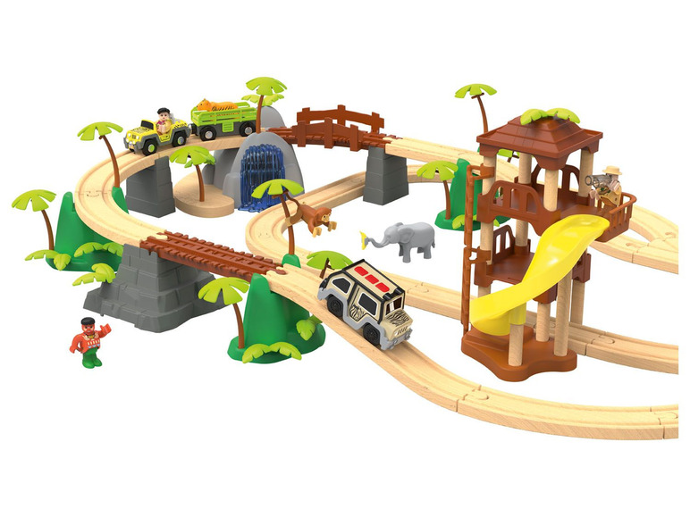 Pełny ekran: Playtive Drewniana kolejka dżungla lub plac budowy, 1 zestaw - zdjęcie 15