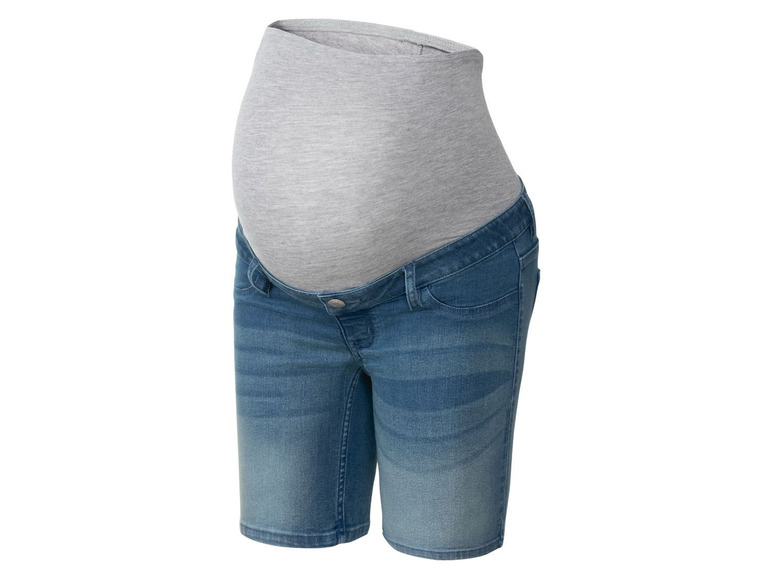 Pełny ekran: esmara Szorty ciążowe jeansowe, 1 para - zdjęcie 4
