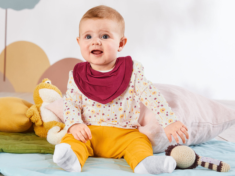 Pełny ekran: lupilu® Komplet niemowlęcy (bluzka, legginsy i chustka) z biobawełny - zdjęcie 7