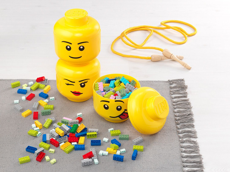 Pełny ekran: LEGO Mały pojemnik do przechowywania w kształcie głowy, 1 sztuka - zdjęcie 2