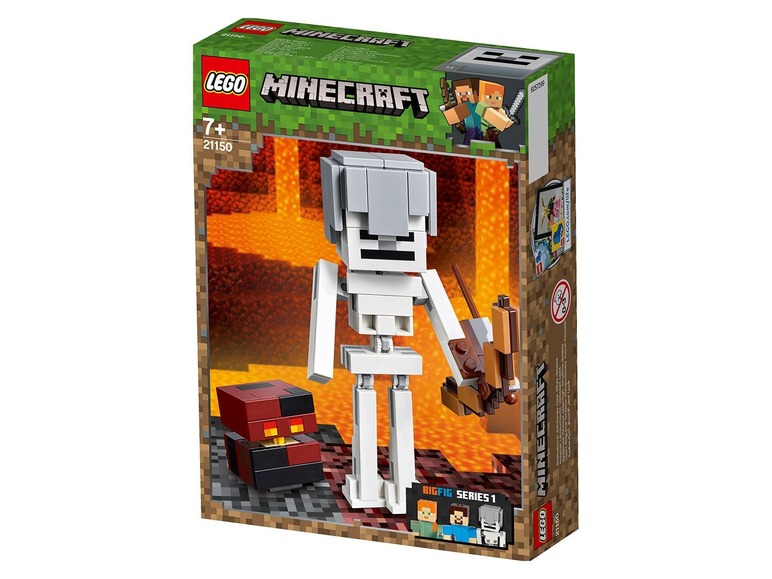 Pełny ekran: Lego Minecraft 21150 BigFig - szkielet z kostką magmy - zdjęcie 2