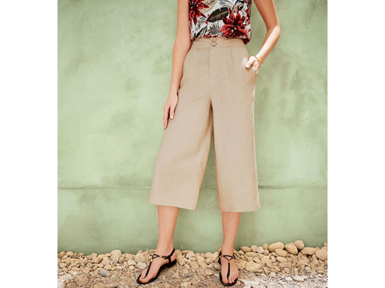 Pełny ekran: esmara Spodnie damskie z lnem, 1 para - zdjęcie 3