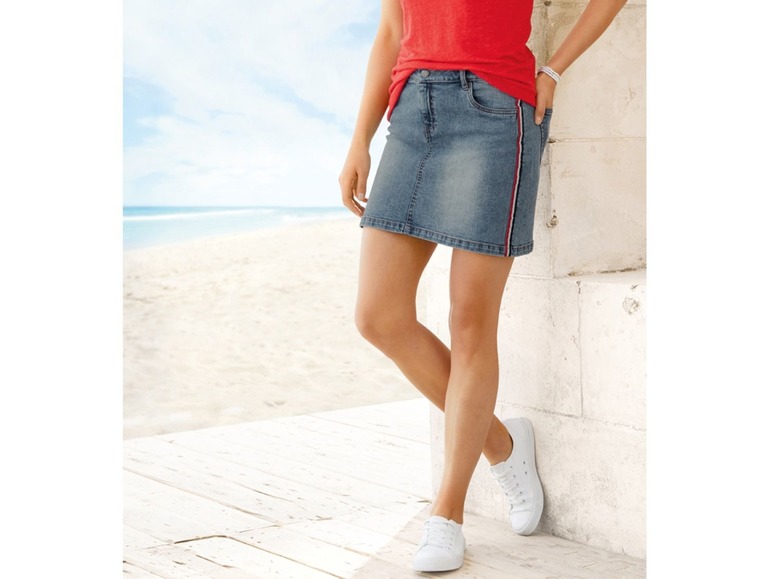 Pełny ekran: esmara® Spódnica damska jeansowa, 1 sztuka - zdjęcie 3