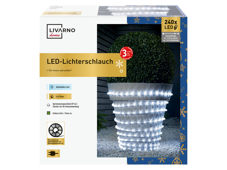 Pełny ekran: LIVARNO home Wąż świetlny LED wewnętrzny i zewnętrzny, 10 m, 1 sztuka - zdjęcie 8