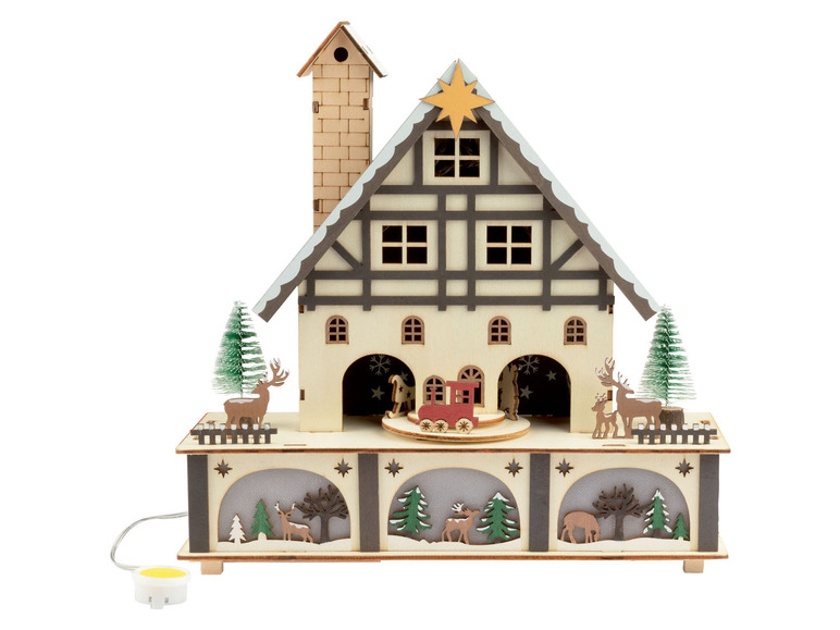 Pełny ekran: LIVARNO HOME Domek z ruchomymi figurkami i oświetleniem LED, 1 sztuka - zdjęcie 2