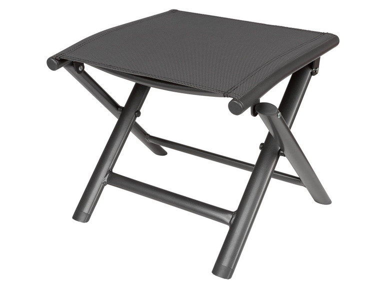 Pełny ekran: florabest Aluminiowy składany stołek Houston, czarny/antracytowy - zdjęcie 1