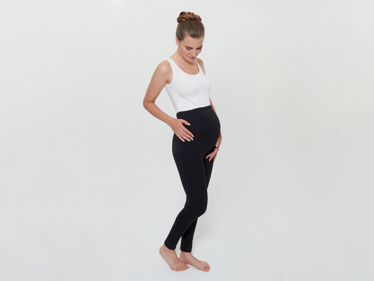 Pełny ekran: esmara® Legginsy ciążowe z biobawełną, 2 pary - zdjęcie 37