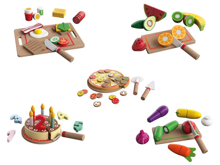 Pełny ekran: Playtive Zestawy potraw z drewna, 1 zestaw - zdjęcie 1