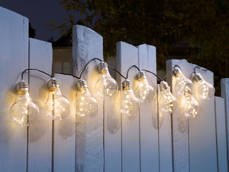 Pełny ekran: Melinera Girlanda świetlna ogrodowa solarna LED, 1 sztuka - zdjęcie 4