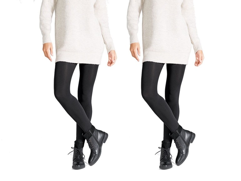Pełny ekran: esmara® Rajstopy i legginsy damskie termiczne, 2 pary - zdjęcie 8