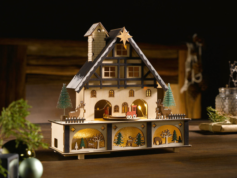 Pełny ekran: LIVARNO HOME Domek z ruchomymi figurkami i oświetleniem LED, 1 sztuka - zdjęcie 3