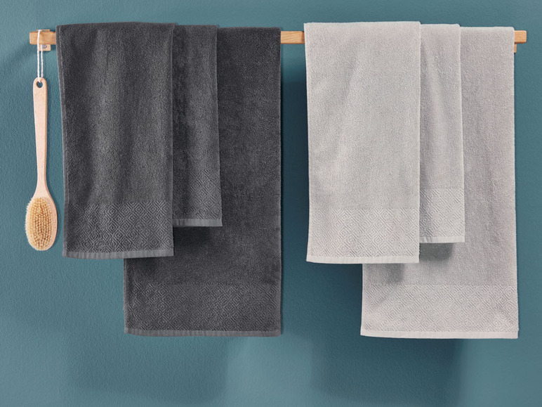 Pełny ekran: Livarno Home Ręczniki z frotté, 50 x 100 cm, 2 sztuki - zdjęcie 10