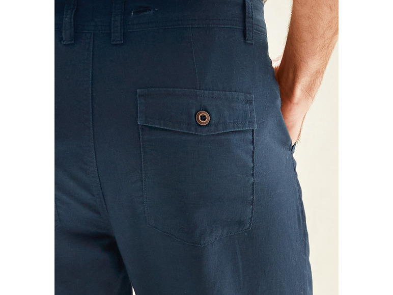 Pełny ekran: LIVERGY® Spodnie męskie z lnem, 1 para - zdjęcie 11
