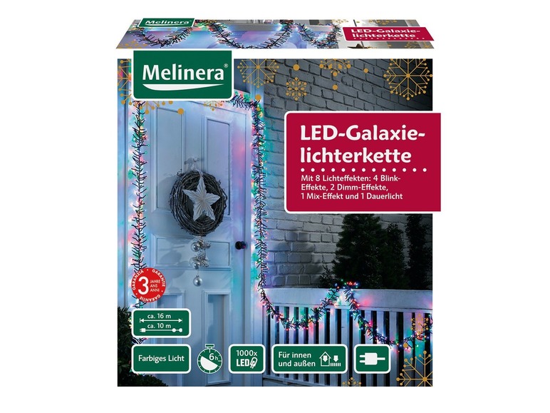 Pełny ekran: Melinera Łańcuch świetlny girlanda 1000 diod LED - zdjęcie 4