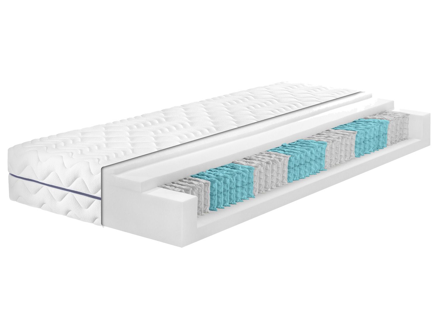 BADENIA TRENDLINE 7-strefowy materac kieszeniowy »BT 1000 Classic«, punktowo elastyczny. (H3, 100 x 200 cm)