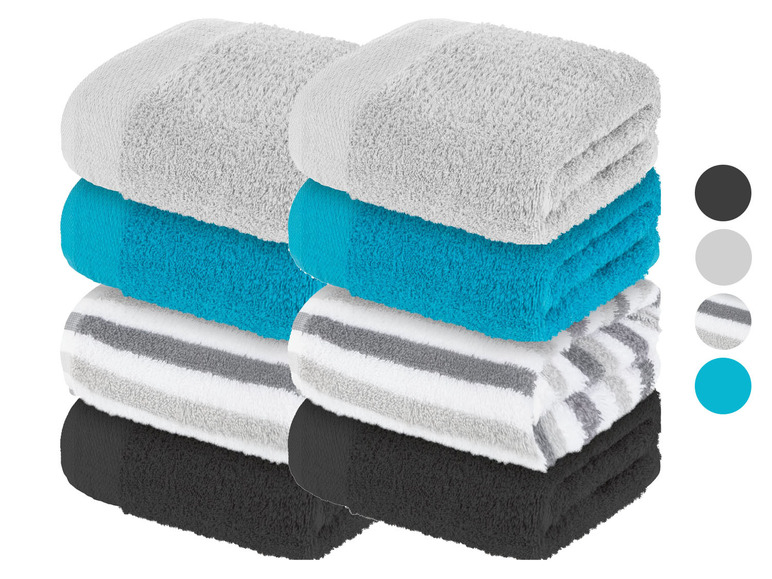 Pełny ekran: LIVARNO home Ręczniki frotté z bawełny 50 x 100 cm, 2 sztuki - zdjęcie 1